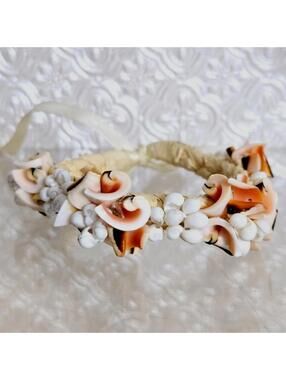 Gorgeous Shell On Raffia Beach Bridal Bracelet